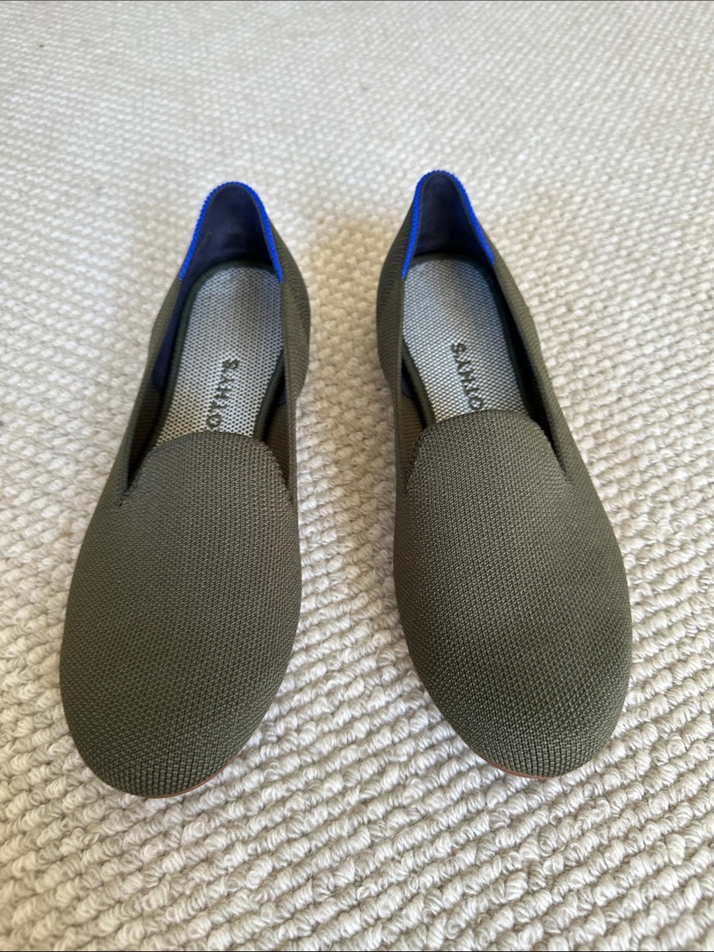 Rothys Green Slides